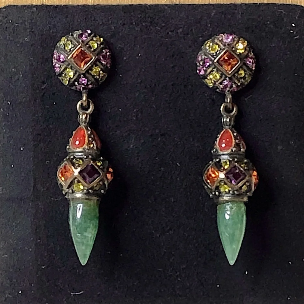 HEIDI DAUS Elegant Multicolor Drop Earrings - Picture 15 of 17
